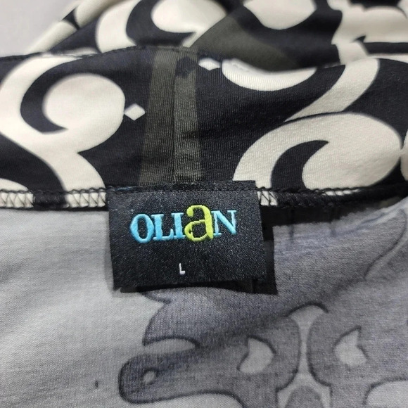 OLIAN Women's Gray Multi Monique Printed Maternity Tunic Q361601 Sz Large - Picture 9 of 9